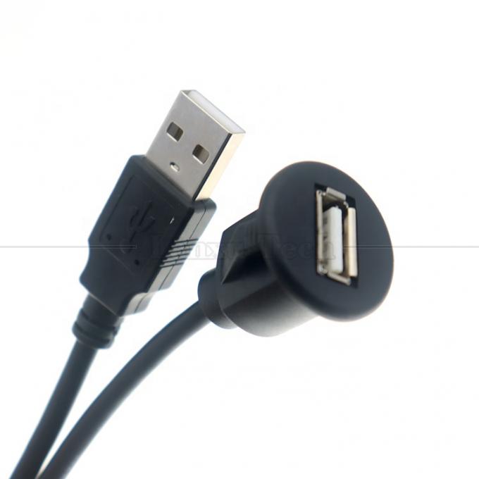 Auto Audio Stereo Dashboard Man tot Vrouwelijke Flusspaneel Mount USB 2.0 Type A Verlengkabel 3