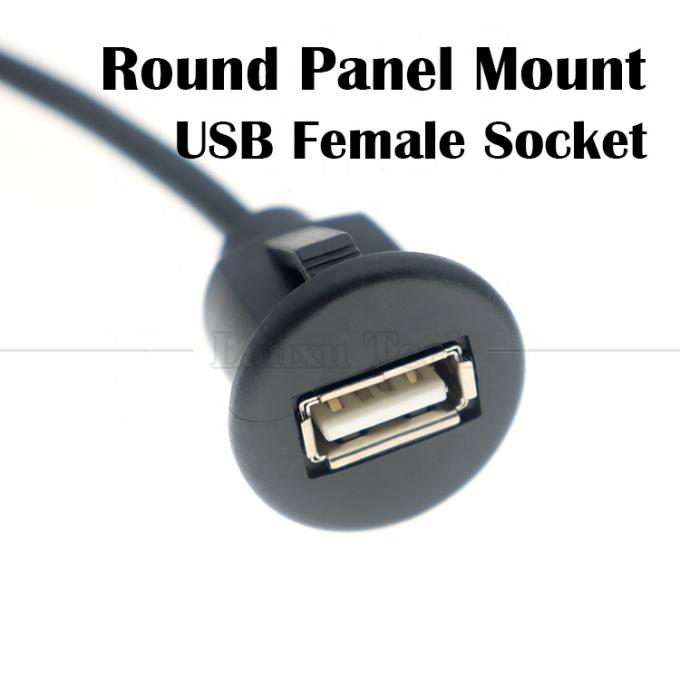 Auto Audio Stereo Dashboard Man tot Vrouwelijke Flusspaneel Mount USB 2.0 Type A Verlengkabel 5