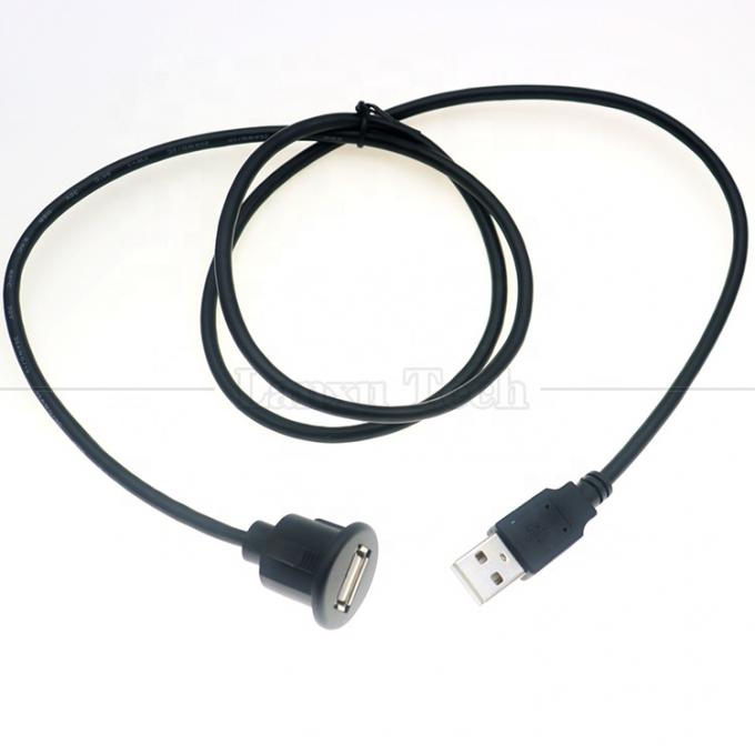 Auto Audio Stereo Dashboard Man tot Vrouwelijke Flusspaneel Mount USB 2.0 Type A Verlengkabel 7