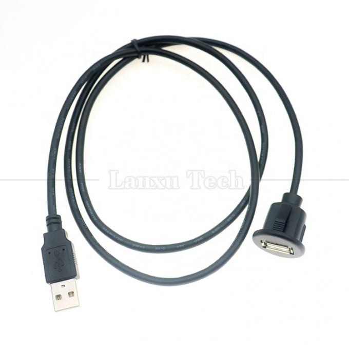 Auto Audio Stereo Dashboard Man tot Vrouwelijke Flusspaneel Mount USB 2.0 Type A Verlengkabel 6