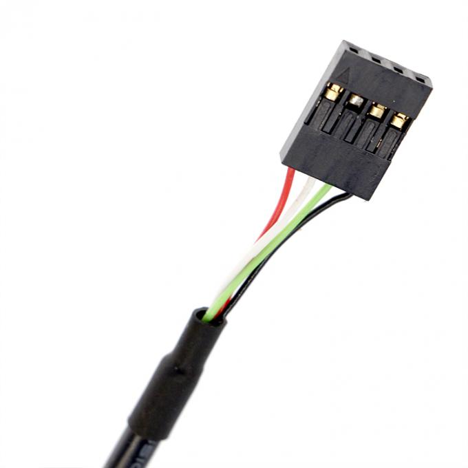 Op maat gemaakte schroefvergrendelingsstaaf 1M 2M Panel Mount Vrouwelijke USB Een mannelijke naar Dupont Connector Cable 3