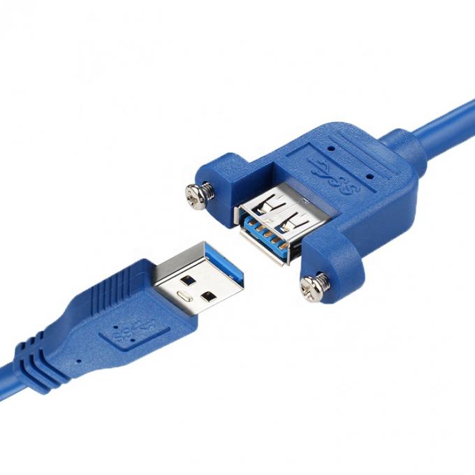 High Speed Data 5Gbps USB 3.0 Type A Man tot Vrouw Panel Mount USB 3.0 Verlengkabel 5