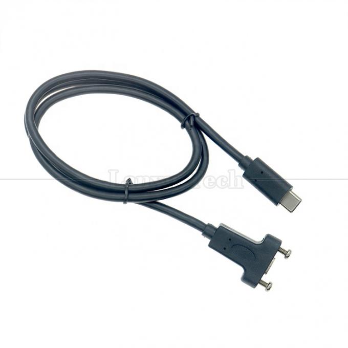 10 Gbps 0,3 m 1 m Man tot vrouw Type C 3.1 Panel Mount Schroef slotgat USB-verlengkabel 1