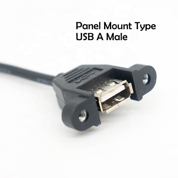 Op maat gemaakte panel Mount USB Type A Vrouwelijke om te openen Bare End draden Kabel 1