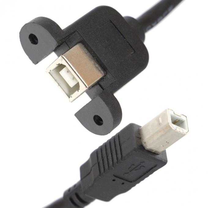 Schroefvergrendeling Micro Type C RJ45 Ethernet Mannelijk Vrouwelijk USB-paneel Montage kabel 3