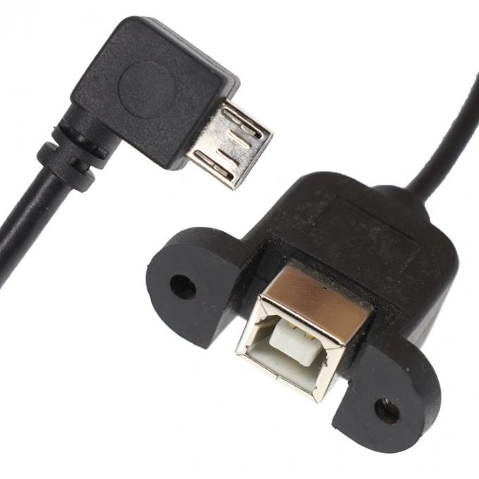 Schroefvergrendeling Micro Type C RJ45 Ethernet Mannelijk Vrouwelijk USB-paneel Montage kabel 5