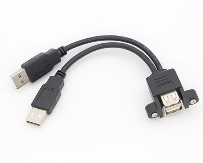 Schroefvergrendeling Micro Type C RJ45 Ethernet Mannelijk Vrouwelijk USB-paneel Montage kabel 7