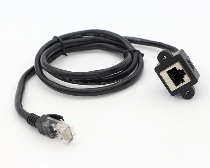 Schroefvergrendeling Micro Type C RJ45 Ethernet Mannelijk Vrouwelijk USB-paneel Montage kabel 9