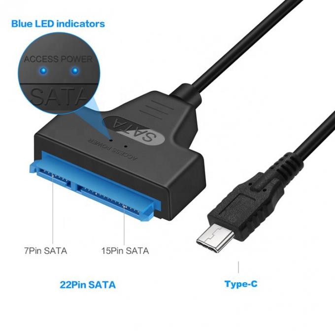 High Speed 5Gbps SDD HDD Hard Drive 2,5 inch USB Type C 3.1 naar Sata Adapter Kabel 1