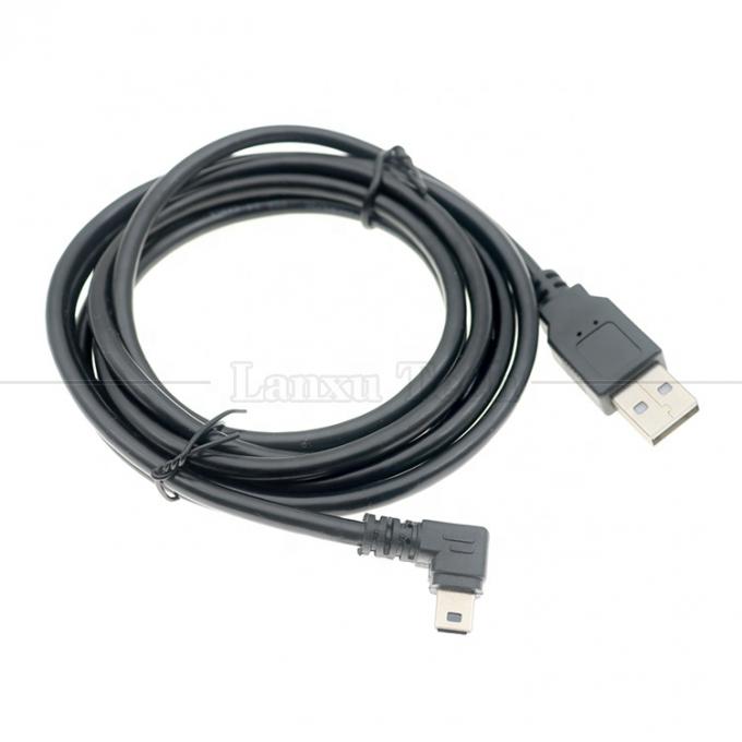 Op maat gemaakte 1m 2m 3m 90 graden opwaarts naar beneden Links-rechtshoek Gegevens opladen USB A Male tot Mini 5pin USB-verlengkabel voor camera 1