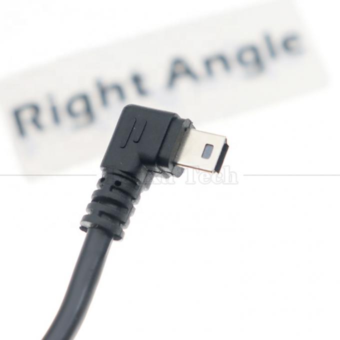 Op maat gemaakte 1m 2m 3m 90 graden opwaarts naar beneden Links-rechtshoek Gegevens opladen USB A Male tot Mini 5pin USB-verlengkabel voor camera 4