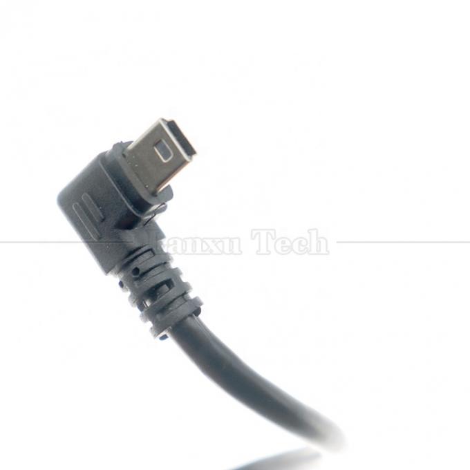 Op maat gemaakte 1m 2m 3m 90 graden opwaarts naar beneden Links-rechtshoek Gegevens opladen USB A Male tot Mini 5pin USB-verlengkabel voor camera 3