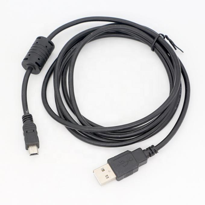 1m Digitale camera Magnetische ring Mini USB Data Charger kabel met Ferrite 3