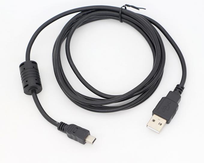 1m Digitale camera Magnetische ring Mini USB Data Charger kabel met Ferrite 7
