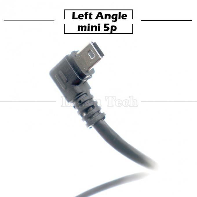 Aanpassing 90 graden linkerhoek USB A Male tot MINI 5P USB kabel voor PS3 controller camera 4