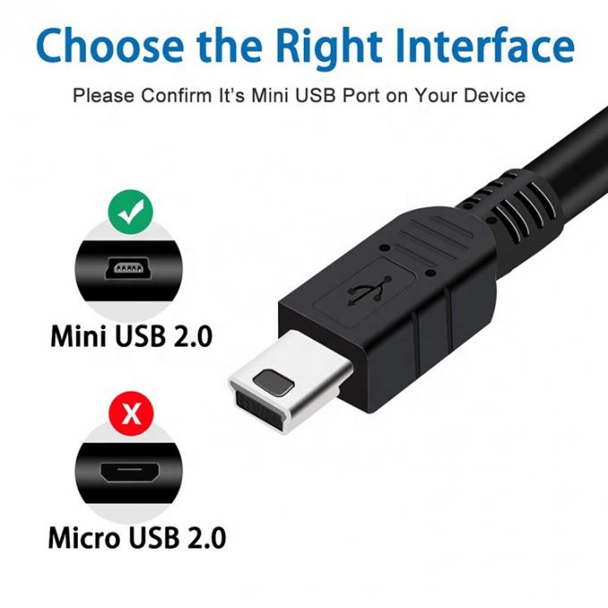 1m 1,5m 2m 3m 5m 10m Data Charger USB A Male naar Mini B 5P USB kabel voor PS3 Controller Camera 3