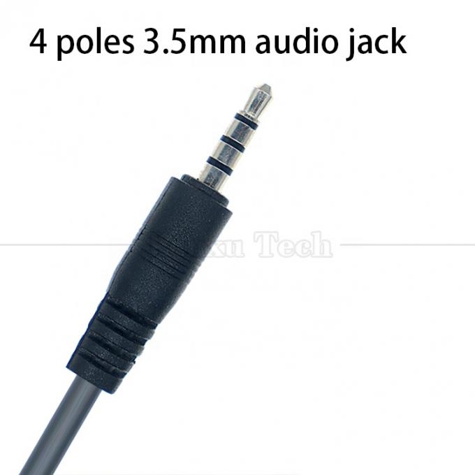 1M USB tot 3,5mm 4 polen DC Audio Jack Verlengkabel voor auto luidspreker 3