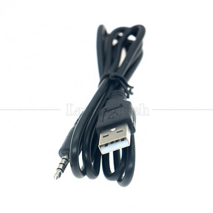 1M USB tot 3,5mm 4 polen DC Audio Jack Verlengkabel voor auto luidspreker 1