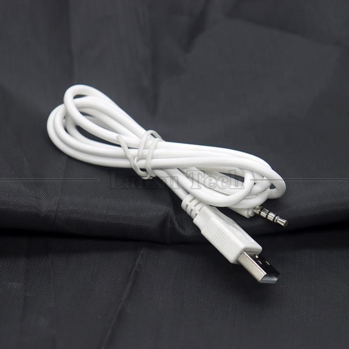 Sync Data Charging USB A Male to Aux 4 polen 3.5mm Audio DC Jack Adapter Charger kabel voor luidspreker koptelefoon 5