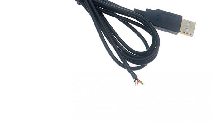 Schild USB A Man tot 4 kale draden Open End Pigtail Cable 7