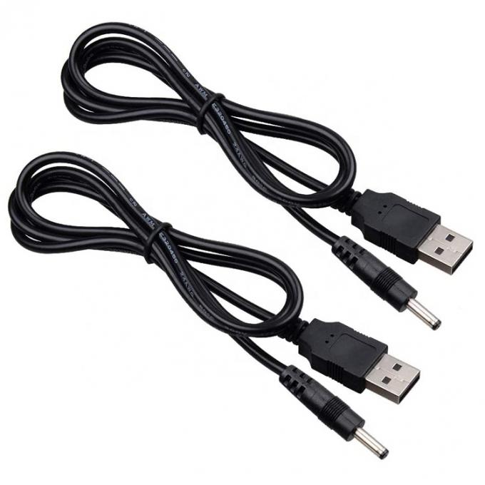 1 meter USB Male to DC Barrel Jack 3,5 mm 1,35 mm Power Charger Cable voor Router Speaker 3