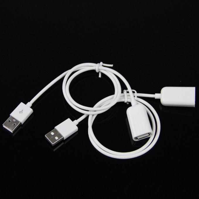 Hoge kwaliteit 1M Wit Man tot Vrouw USB 2.0 Type A Uitbreidingsdata-opladerkabel voor computermeubeltasjes 4