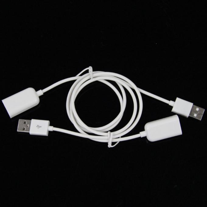 Hoge kwaliteit 1M Wit Man tot Vrouw USB 2.0 Type A Uitbreidingsdata-opladerkabel voor computermeubeltasjes 5