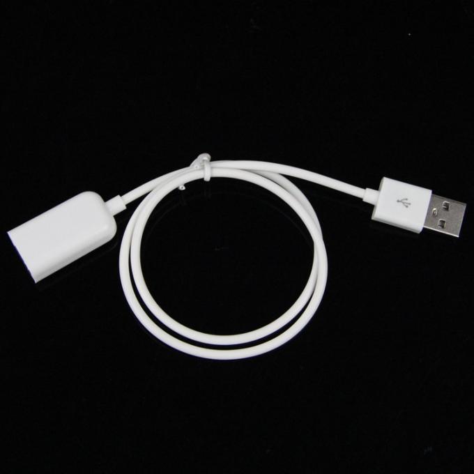 Hoge kwaliteit 1M Wit Man tot Vrouw USB 2.0 Type A Uitbreidingsdata-opladerkabel voor computermeubeltasjes 3