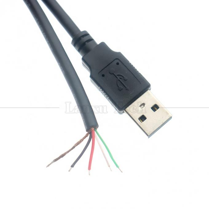 Custom Shield USB 2.0 Een man tot gestript draad Open End Pigtail Cable 4