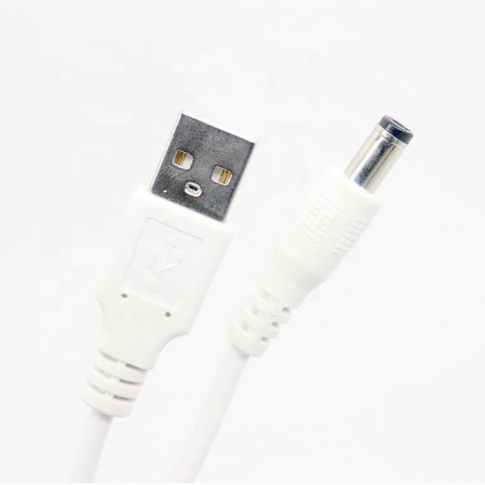 Witte 1M 5V USB 2.0 A Male to DC Barrel Jack 5.5X2.1mm Power Charger Cable 5