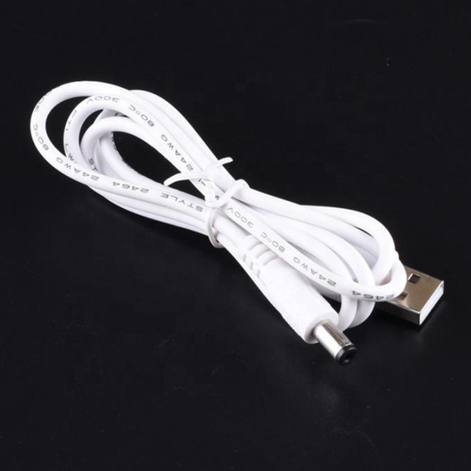 Witte 1M 5V USB 2.0 A Male to DC Barrel Jack 5.5X2.1mm Power Charger Cable 6
