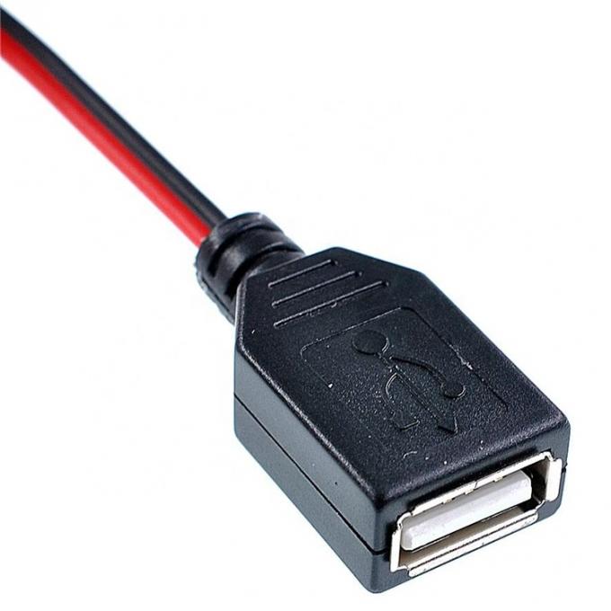 Crocodile Clamps Alligator Clip naar USB Een vrouwelijke testdraad Adapter kabel 2