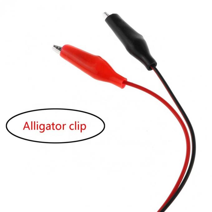 Crocodile Clamps Alligator Clip naar USB Een mannelijke testdraad Adapter kabel voor het testen van het circuit 3