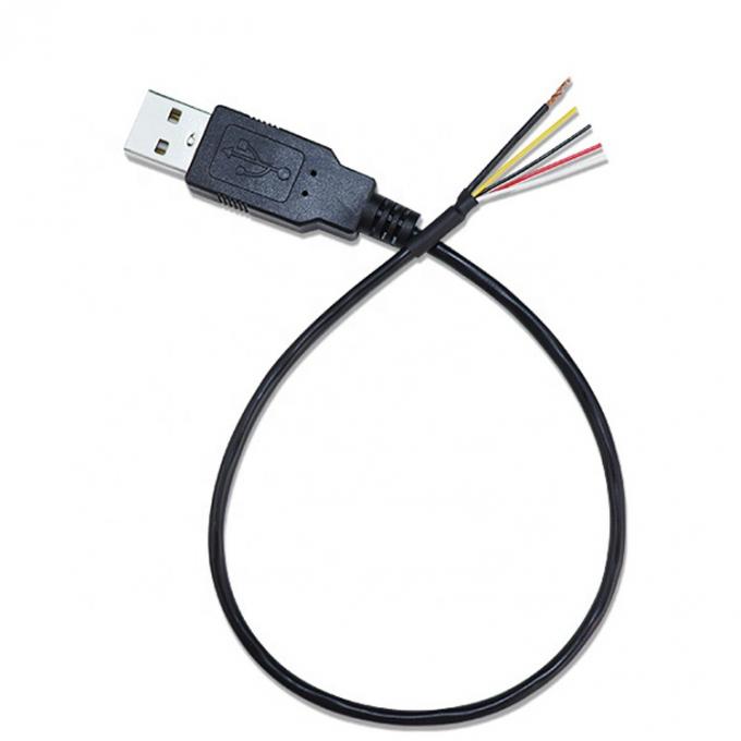 CUSTOM Shield USB 2.0 een man tot gestript geblokkeerd 4 draden open eind staart kaal eind kabel 3
