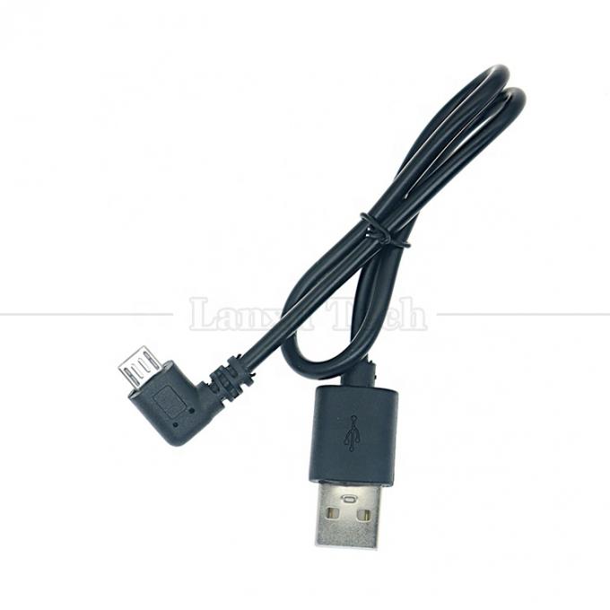 90 graden rechthoekig USB naar Micro B-data-oplaadcable voor telefoon tablet digitale camera GPS 4
