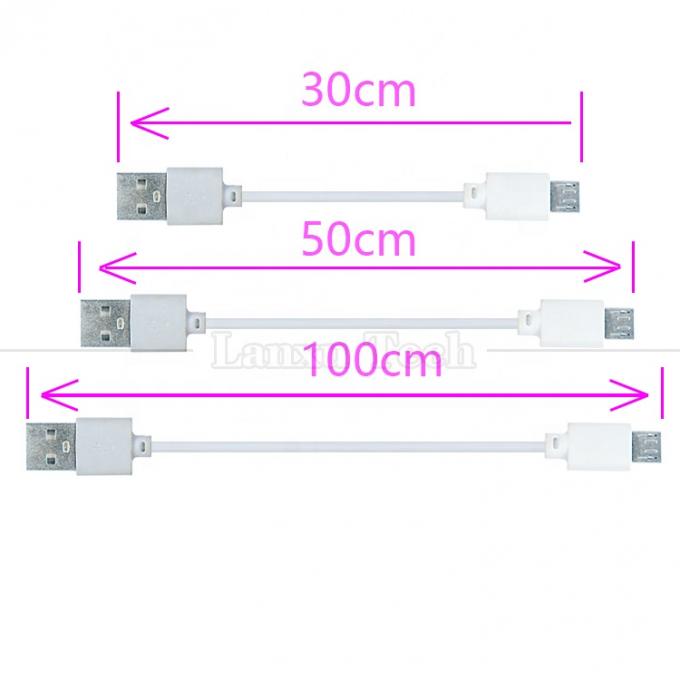 OEM ODM 0.1M 0.2M 0.3M 0.5M 1M Sync Data Charging USB A To Usb Micro Data Cable voor telefoon Tablet Camera 3