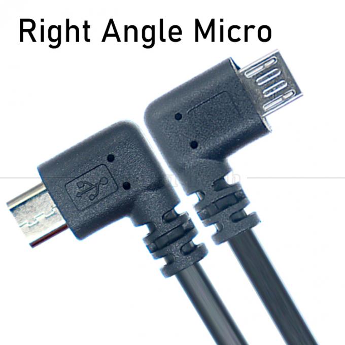 1M 2M 3M 1A 2A 3A Gegevens opladen 90 graden rechthoek USB micro verlengkabel voor telefoon tablet 1
