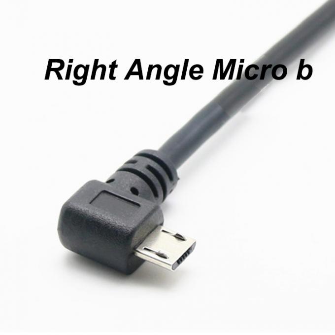 CUSTOM 1M 90 graden rechthoek USB A Man tot Micro b Man Spring Coiled USB kabel 2