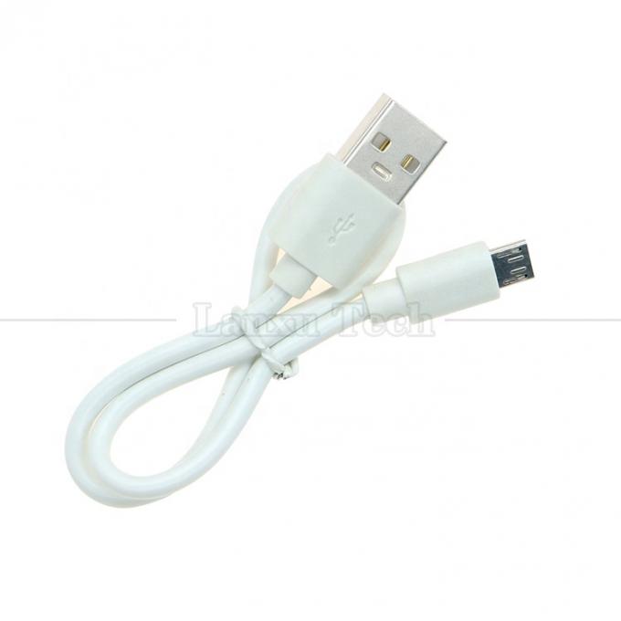 Korte 30cm 50cm 1m Wit Zwart Data Fast Charging 1A V8 Micro B naar USB A Man Charger Cable voor Android Phone Power Bank luidspreker 4