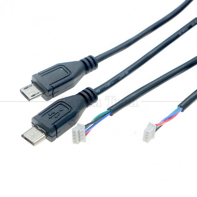 OEM aangepaste Micro USB naar JST 4 pin 1,25 mm pitch kabel 0