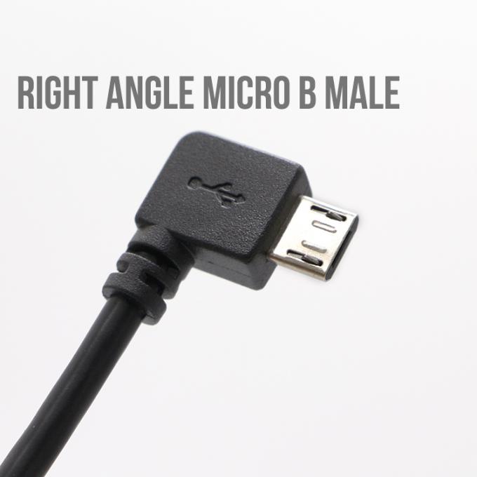 CUSTOM 90 graden rechthoek mannelijke naar vrouwelijke Micro USB kabel 2