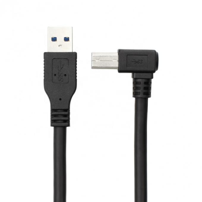 High Speed 5Gbps 90 Degree Right Angle USB 3.0 A Male naar USB B Type Printer Cable 4
