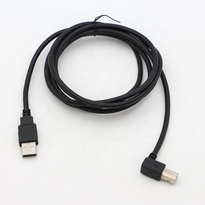 Hoogwaardige 90 graden rechthoek USB B mannelijk naar USB A mannelijke printerkabel 0