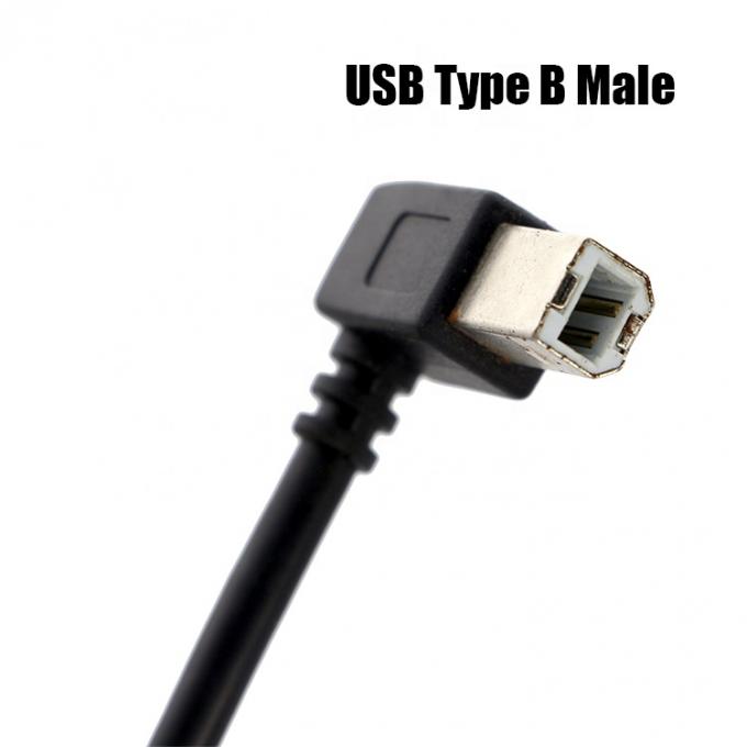 Hoogwaardige 90 graden rechthoek USB B mannelijk naar USB A mannelijke printerkabel 2