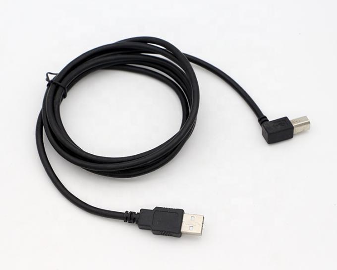 Hoogwaardige 90 graden rechthoek USB B mannelijk naar USB A mannelijke printerkabel 5