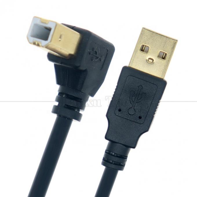 Rechter links omlaag hoek 90 graden hoek USB A naar USB B kabel voor printer scanner 2