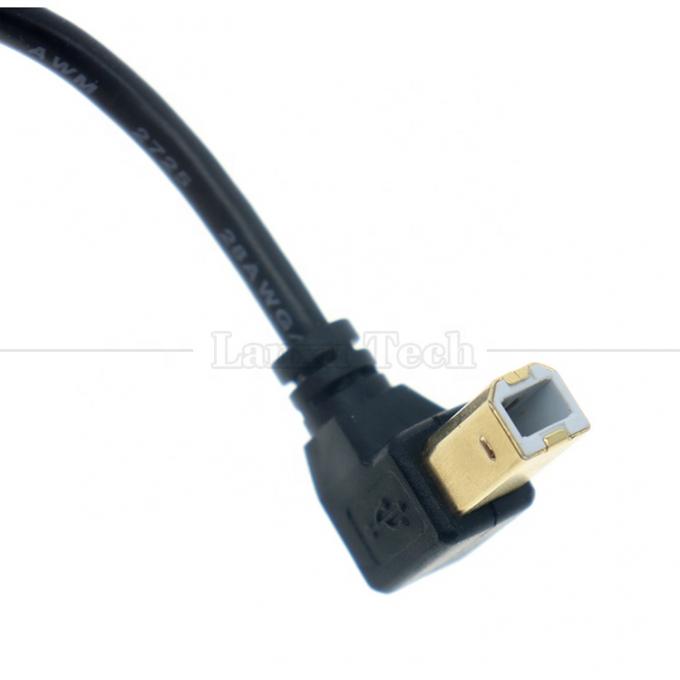 Rechter links omlaag hoek 90 graden hoek USB A naar USB B kabel voor printer scanner 4