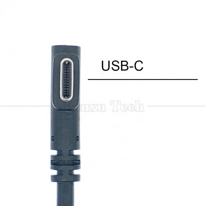 Hoogwaardige 1M 2M 3M 5M 2A 24AWG 90 graden rechthoekige USB Type C kabel voor telefoon tablet camera 2