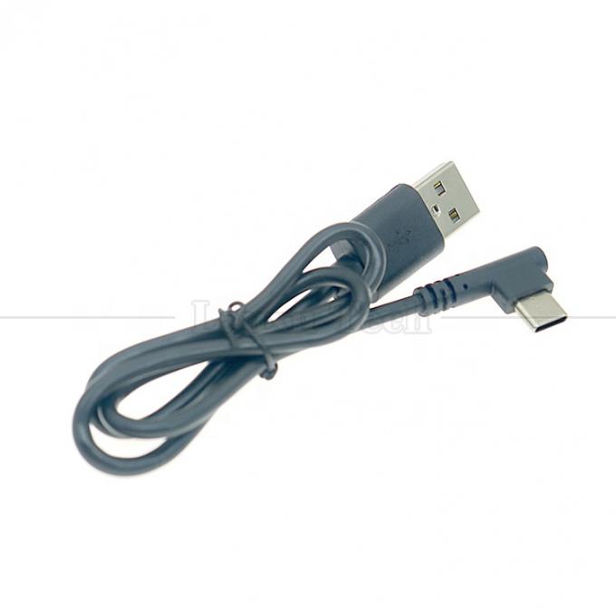 Hoogwaardige 1M 2M 3M 5M 2A 24AWG 90 graden rechthoekige USB Type C kabel voor telefoon tablet camera 5