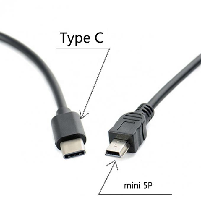 USB Type C tot Mini B 5 pin USB OTG kabel voor camera 1
